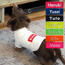 中型犬 犬 飼い主 お揃い もできる♪ ペアルック Tシャツ 名入れ 名前入り 半袖 春夏 コーデ ドッグウェア 犬服 中型犬 ペット 誕生日プレゼント ギフト 贈り物 犬 好き プレゼント 誕生日