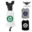 CAFEDOGTシャツ XXL-3XLサイズ ペット 犬服 犬の服 名入れ 名前入り 名入り 名前入り 半袖 春 夏 Tシャツ おしゃれ かわいい 犬 飼い主 ...
