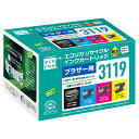 【エコリカ】【4色セット】LC3119-4PK 互換リサイクルインクカートリッジECI-BR3119-4P ブラック・シアン・マゼンタ・イエロー/各1本【沖縄県・離島：配送不可】【購入履歴の 配送状況確認システム：未対応】