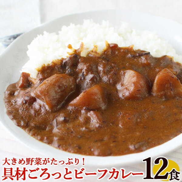 レストランユース カレー 具材ごろっとビーフカレー 220g×12食セット【レトルトカレー ニチレイ 送料無料】【おすすめ手抜きメニュー】【宅配便A】