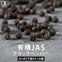 【ポイント10倍】オーガニック ブラックペッパー 70g 黒胡椒 黒 こしょう コショウ 胡椒 有機JAS ホール ペッパー カンポットペッパー スパイス 香辛料 調味料 カンボジア産 送料無料