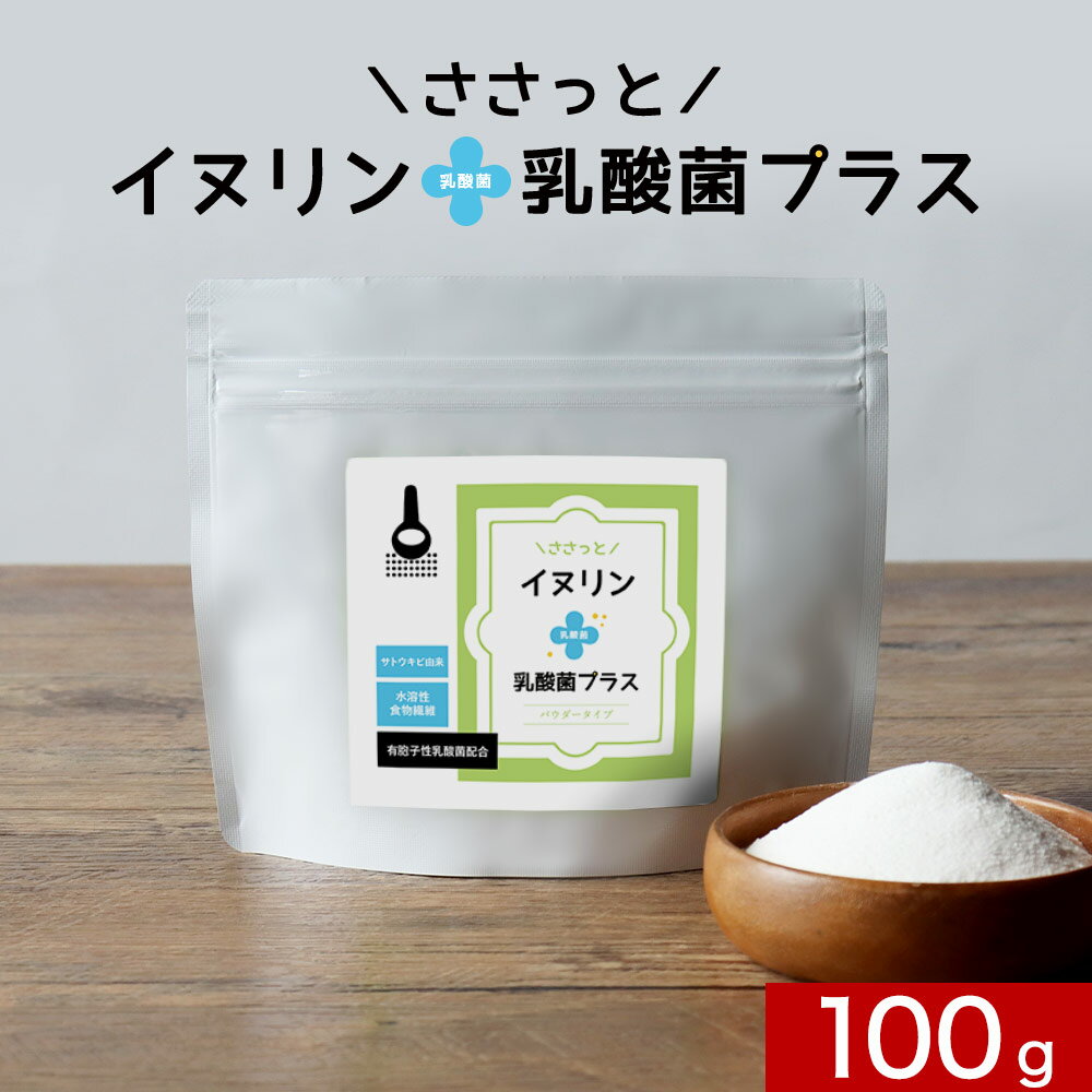 イヌリン 粉末 (100g) 粉末 いぬりん 乳酸菌 パウダ