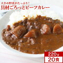 レストランユース カレー 具材ごろっとビーフカレー 220g×20食セットレトルトカレー ニチレイ 送料無料 おすすめ手抜…