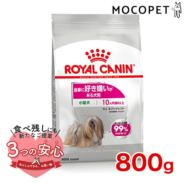 ロイヤルカナン ミニ エクシジェント 800g / 小型犬 食事に好き嫌いがある犬用（生後10ヵ月齢以上） / CCN 犬 ドライフード ジッパー有り #w-121493-00-00