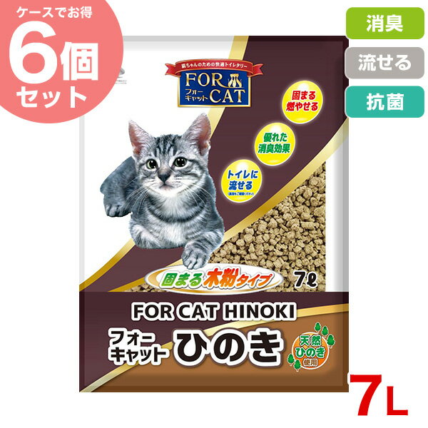 フォーキャット ひのき 7L×6個