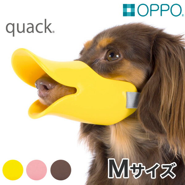 OPPO OPPO　quack　M　ブラウン ブラウン M口輪に見えない口輪。人とペットのちょうどよい関係のために、気軽に使える口輪です。しつけ用や拾い食い・無駄吠え・噛み付き防止に。【くちばしのモチーフ】くちばしのような愛嬌のある形にすることで、気軽にお使い頂けます。【ソフトなシリコン素材】やわらかいシリコン素材でできているため、人と犬の両方にやさしく配慮されています。【カラーバリエーション】カラーはS.M.Lサイズのそれぞれに、イエロー、ピンク、ブラウンをご用意させて頂いています。-JANコード4904771103891サイズ製品サイズ （約）：W63×D138×H67mm、パッケージサイズ （約）：W111×D138×H241mm、口周り／約14.5、バンド長さ／約13?33素材本体：シリコン、バンド：コットン、バックル：POM、アジャスター：POM重量製品（約）：83g、パッケージ含（約）：106g使用方法-適正サイズダックスフンドやミニチュアピンシャーなど付属品-原産国または製造地口輪本体：中国、バンド：日本、企画・組立て：日本備考使用される前に●必ずご使用前に破損などがないかご確認ください。●ご使用の際は、しっかりとバンドを締めて、きちんと装着できているか確認をしてください。　バンドのゆるみや、外れの原因になります。●慣れないうちは暴れたり、外そうとする場合があります。徐々に慣れさせてあげてください。使用上の注意●本品は犬用の口輪であり、それ以外の用途を目的としていません。●本品は、体温調節などのために舌が出る程度のサイズに設計されていますが、炎天下でのご使用は　お控えください。また、粒状のものなど小さなものは飲み込んでしまいます。●長時間のご使用は愛犬のストレスの原因となりますので、お控えください。●本品は一時的に拾い食いや無駄吠え噛み付きを抑制する目的のものですが、マズルコントロール*を　行っていただくと、より高い効果が得られます。●バンド部分を強く引いたり、アジャスターを引っ張ったりしないでください。●ご使用中は予期せぬ事故などがありますので愛犬から目を離さないでください。●直射日光にさらしたり、水に濡れると色落ちや劣化する場合があります。●紛失、破損、事故の起こらない安全な場所に保管してください。●ご使用期間は使い方によって異なりますが、傷が目立ち始めたら事故防止のためにもすぐに新しいものと　お取り替えください。●誤った使い方による事故については責任を負いかねますのでご了承ください。●使用上の注意をよくお読みいただき、正しい使用方法でご使用ください。　お読みいただいた後も大切に保管してください。タグ：モコペット 犬用品 しつけ用品 噛み癖quack S quack M quack L quack SM quack fac M quack closed S