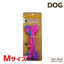 Wooly Fun!! フラットボーン マジェンタマーブル Mサイズ ウール おもちゃ 犬用 コスゲ 734663860472 w-154208-00-00