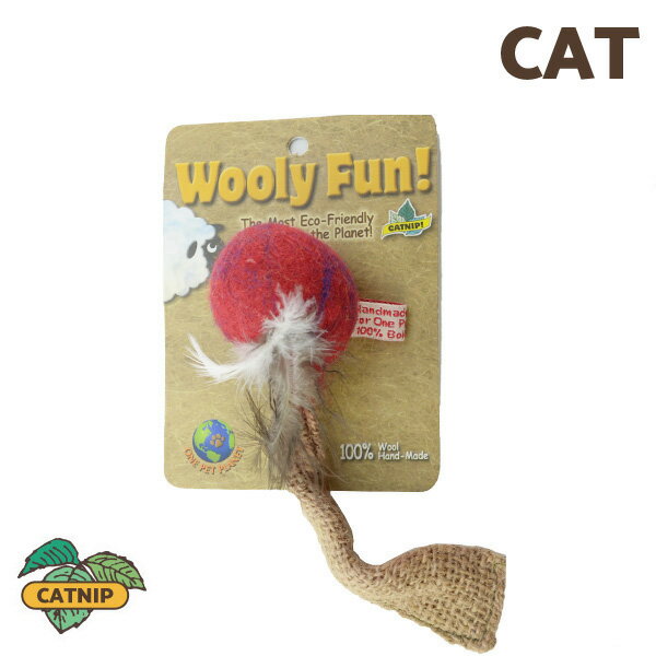 Wooly Fun Feather Ball w/Tail