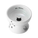 【最大1万円オフクーポン!※要LINE条件達成】猫壱 ハッピー おやつ皿 猫柄 食器 磁器 餌皿 高さ 4580471861981 #w-155184-00-00