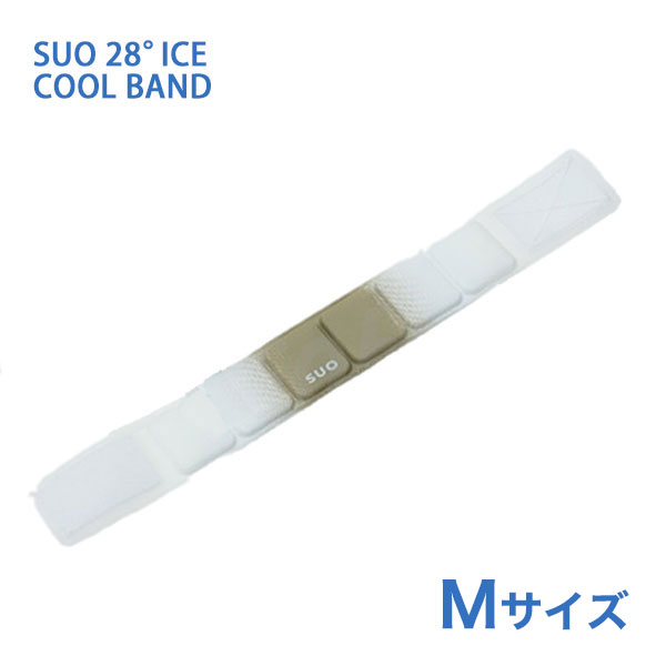 SUO SUO 28°ICE for dogs クールバンド グラデーション Mサイズ エクリュホワイト ドッグウェア マフラー・小物 4573513078874 #w-170470-00-00