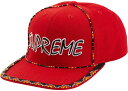 ySupremezVv[ 19ss BEADED 6-PANEL RED Lbv  Xq jp jZbNXyÁz