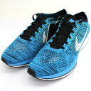 【NIKE】ナイキ FLYKNIT RACER フライニットレーサー ブルー スニーカー US11 (29.0cm)526628-402【中古】