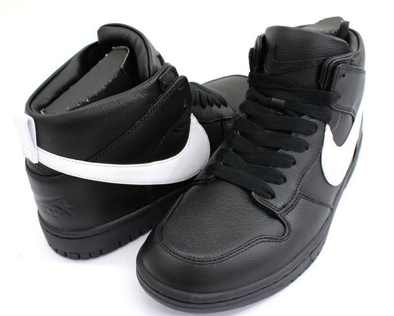 【NIKE】ナイキ R.T. × NIKELAB リカルドティッシ×ナイキラボ RICCARDO TISCI RT DUNK LUX CHUKKA リカルドティッシ ダンク ラックス チャッカ Black White ブラック ホワイト US9 (27.0cm) スニーカー 910088-001【中古】