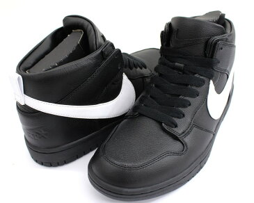 【NIKE】ナイキ R.T. × NIKELAB リカルドティッシ×ナイキラボ RICCARDO TISCI RT DUNK LUX CHUKKA リカルドティッシ ダンク ラックス チャッカ Black White ブラック ホワイト US9 (27.0cm) スニーカー 910088-001【中古】