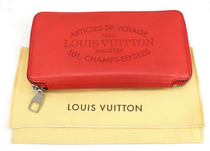 【LOUIS VUITTON】ルイヴィトン パルナセア ポルトフォイユ イエナ 長財布 レザー カプシーヌ レッド 赤 男女兼用 ユニセックス 希少 レアアイテム M58207【中古】