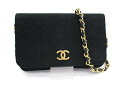 【CHANEL】シャネル ココマーク チェーンショルダー キルティング G金具【中古】