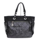 【CHANEL】シャネル パリビアリッツ ラージトート バッグ A34210 ココマーク【中古】