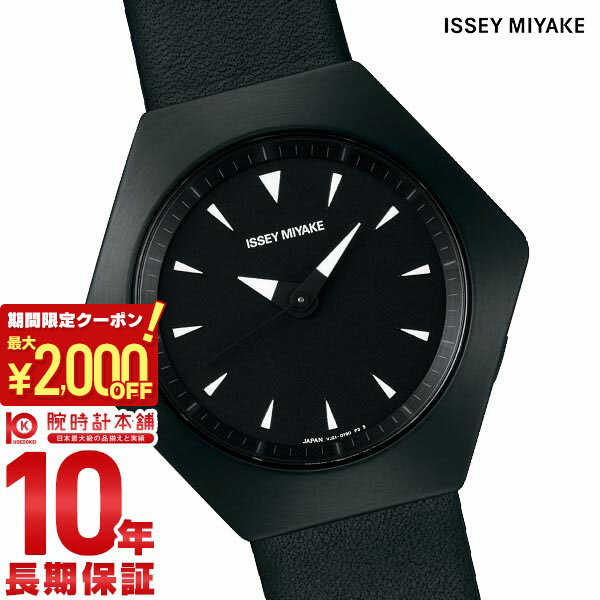 【最大2000円OFFクーポン！5/16 1:59まで】イッセイミヤケ 時計 ISSEYMIYAKE NYAM004 メンズ レディース 黒 革ベルト