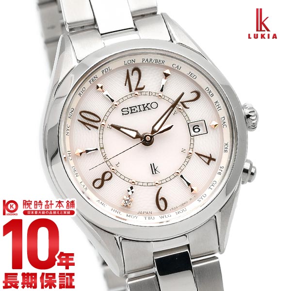 楽天市場 セイコー ルキア 新作 ソーラー 電波 チタン ラッキーパスポート ダイヤ 腕時計 レディース Seiko Lukia Ssqv077 カレンダー シルバー ピンク あす楽 腕時計本舗 みんなのレビュー 口コミ