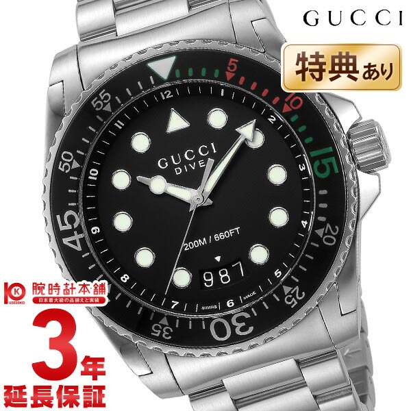 【今だけ10％OFFクーポン！5/28 9:59まで！】グッチ GUCCI ダイヴ YA136208A メンズ【あす楽】