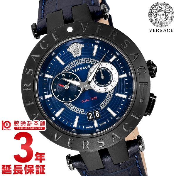 【最大2000円OFFクーポン！5/16 1:59まで】ヴェルサーチ VERSACE V-RACEDUALTIME VEBV00419 メンズ