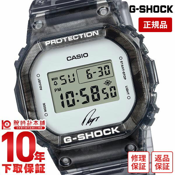 商品情報カシオ Gショック G-SHOCK 石川遼シグネチャーモデル第三弾 DW-5600RI22-1JR メンズ1983年の発売以来、飽くなき強さを求めて進化を続けるタフネスウオッチG-SHOCKから、カシオ計算機所属、男子ツアー世界最年少優勝※、日本での最年少賞金王記録保持者のプロゴルファー石川遼選手のシグネチャーモデル第3弾です。ベースモデルは定番デジタルのDW-5600。カラーリングは半透明のブラックを基調としたシックな仕上げになっており、ケース部には「常に前進」の花言葉を持つガーベラの総柄を施しています。※2019年10月まで男子ツアー世界最年少優勝記録 DW5600RI221JRブランド名カシオ Gショック 石川遼シグネチャーモデル第三弾型番DW-5600RI22-1JR文字盤カラー液晶ケース素材樹脂ベルトカラーブラック・黒ベルト素材樹脂駆動方式クオーツ(電池式)表示方式デジタル防水性能20気圧防水寸法ケースサイズ：約48.9x42.8x13.4mm (縦x横x厚)腕周り：約145〜205mm重量：約53gベルト幅：約26.3mm-風防ミネラルガラスベルト中留穴留め式/ピンバックル仕様・耐衝撃構造・ストップウオッチ（1/100秒（00'00