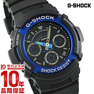 カシオ Gショック G-SHOCK STANDARD アナログ/デジタルコンビネーションモデル ブルー×ブラック AW-591-2AJF [正規品] メンズ 腕時計 AW5912AJF 【あす楽】