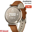 K[~ GARMIN Lily 2 Classic Tan Leather / Cream Gold 010-02839-50 fB[X