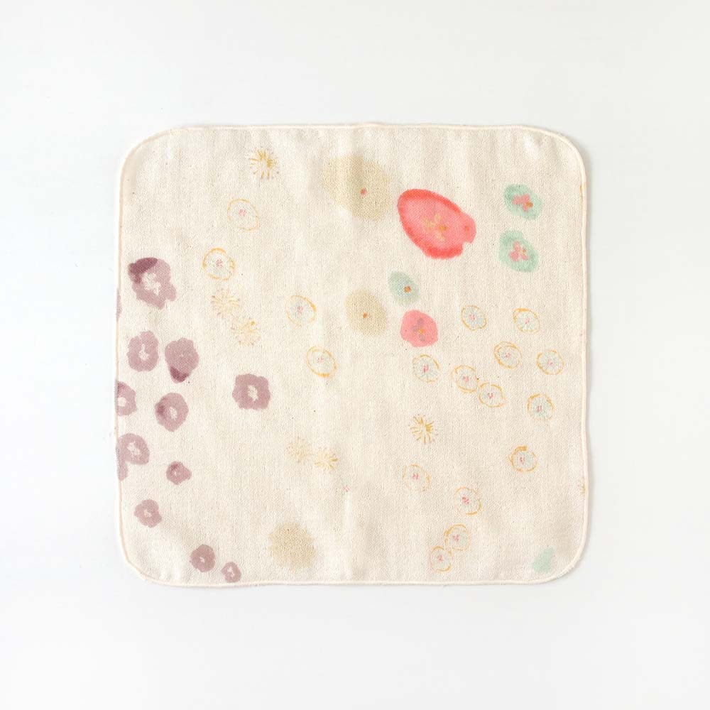 ★全品ポイント5倍！4日20:00〜11日1:59★ 【10mois 公式】NAOMI ITO ナオミイトウ わたガーゼ ハンカチ2枚セット アメザイク[日本製 お風呂グッズ 赤ちゃん ベビー 沐浴ガーゼ 出産準備 コットン100％] 2