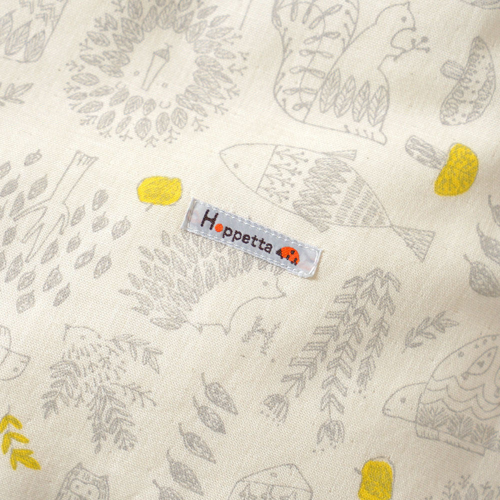 ★全品ポイント10倍！25日0:00〜23:59★ 【10mois 公式】Hoppetta pono ミニ掛け布団カバー[日本製 ベビー 赤ちゃん ベビー布団 ベビー寝具 出産準備 ミニ布団用 送料無料] 3