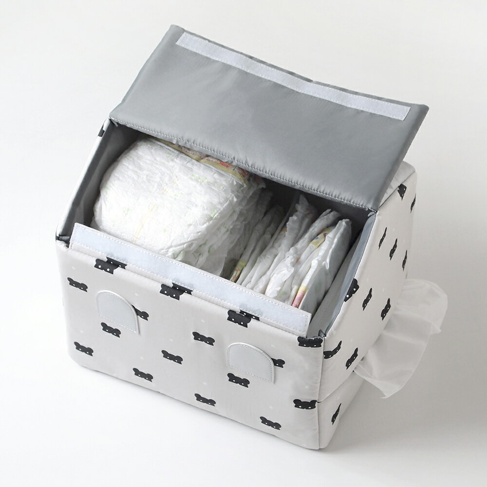 ★ポイント5倍！4日20:00〜10日1:59★ 【10mois 公式】10mois ディモワ BEAR MASK(ベアマスク) ナーサリーハウス [ベビー 赤ちゃん 出産準備 ベビーケアグッズ 収納 おむつストッカー 送料無料] 2