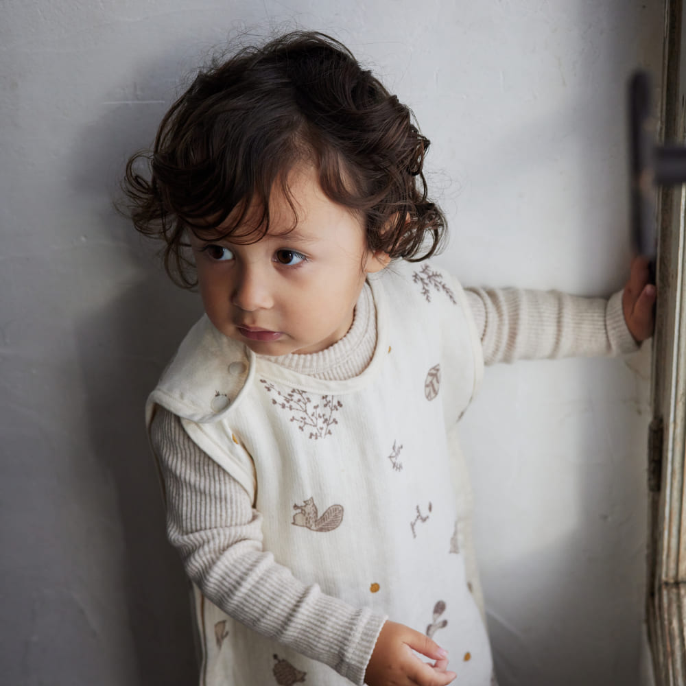 【10mois 公式】3重ガーゼスリーパー ベビー・キッズ[日本製 スリーピングベスト ギフト 寝冷え 春夏 赤ちゃん 出産準備 トドラー 送料無料] 3