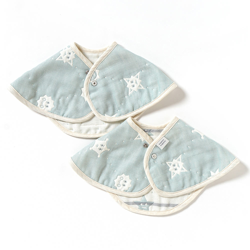 ★ポイント5倍！19日20:00〜23日1:59★ 【10mois 公式】tupera tupera 2wayビブ ミント[日本製 スタイ よだれかけ よだれカバー スナップボタンで2段調節 出産祝い コラボ ギフト 名入れ刺繍不可]