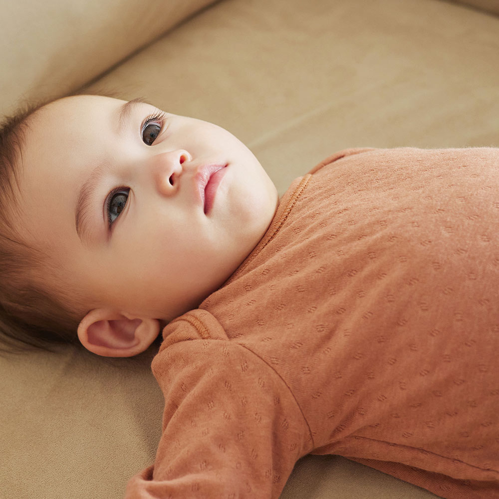 【10mois 公式】10mois ディモワ 長袖ボディ オーガニックコットン テラコッタ 70cm・80cm[日本製 ベビー肌着 新生児 赤ちゃん 出産準備 コットン100％] 3