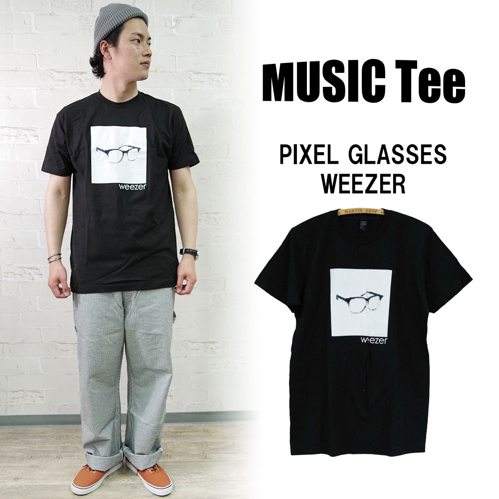 【MUSIC Tee】PIXEL GLASSES-WEEZER