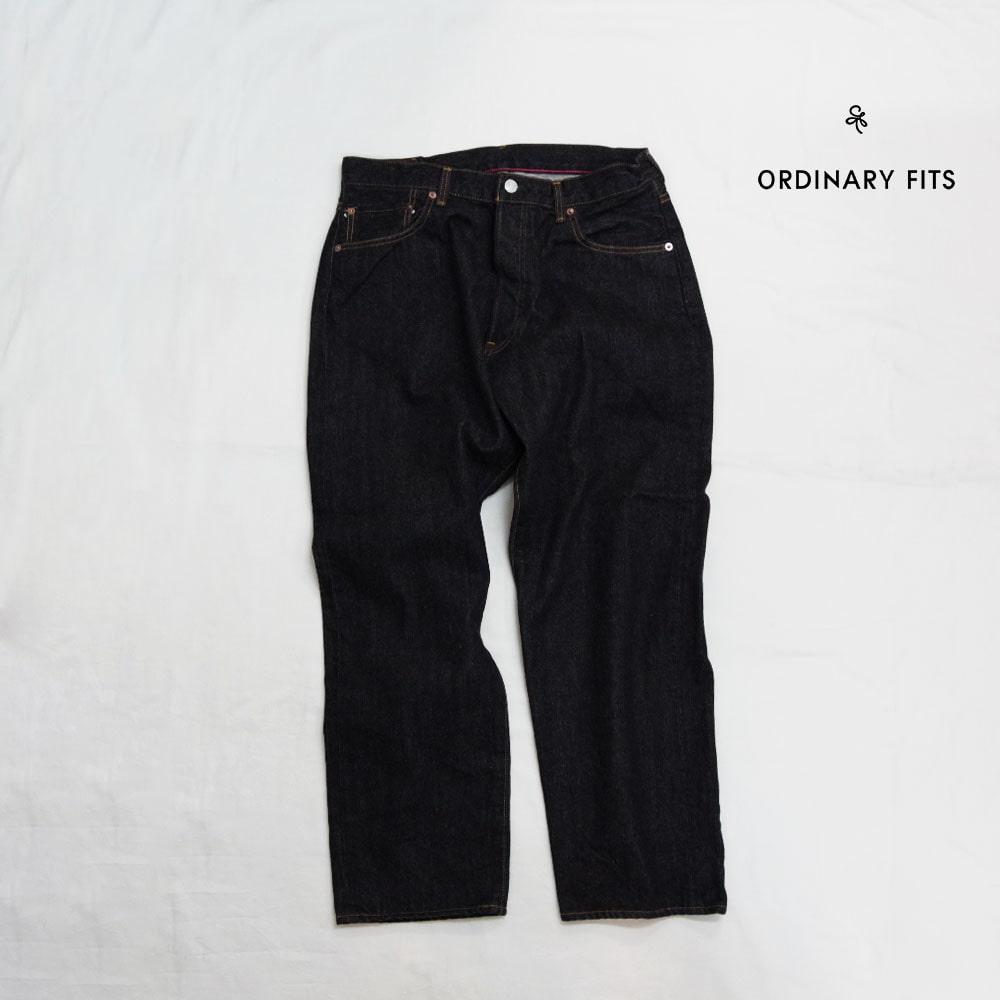 ORDINARY FITS(ǥʥ꡼եå)5PKT LOOSE ANKLE BLACK DENIM one wash 5ݥå 롼󥯥 ֥åǥ˥ 󥦥å