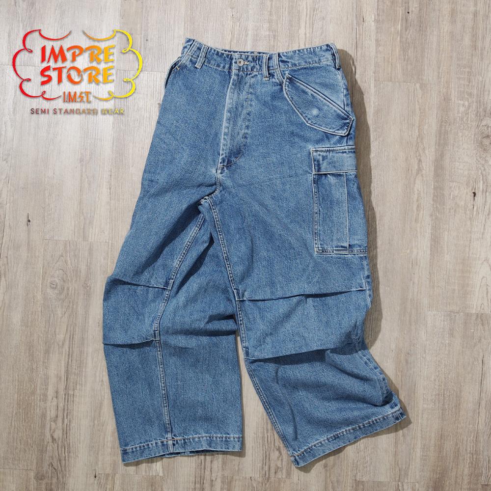 【IMPRESTORE (インプレストア)】Denim Cargo Pants FESTER Vintage Wash デニムカーゴパンツ フェスター ヴィンテージウォッシュ