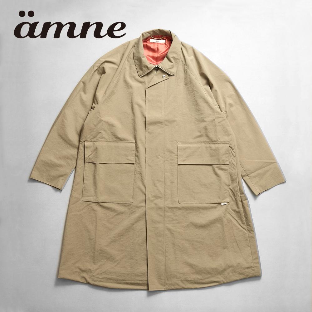【amne アンヌ】NYLON OX covered coat ナイロンオックス カバードコート
