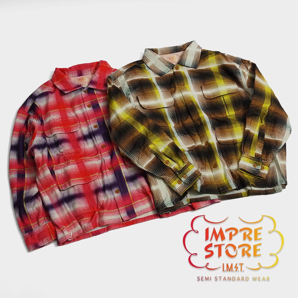【IMPRESTORE インプレストア】J.FOX Printed flannel shirt ジェイフォックス プリントネルシャツ