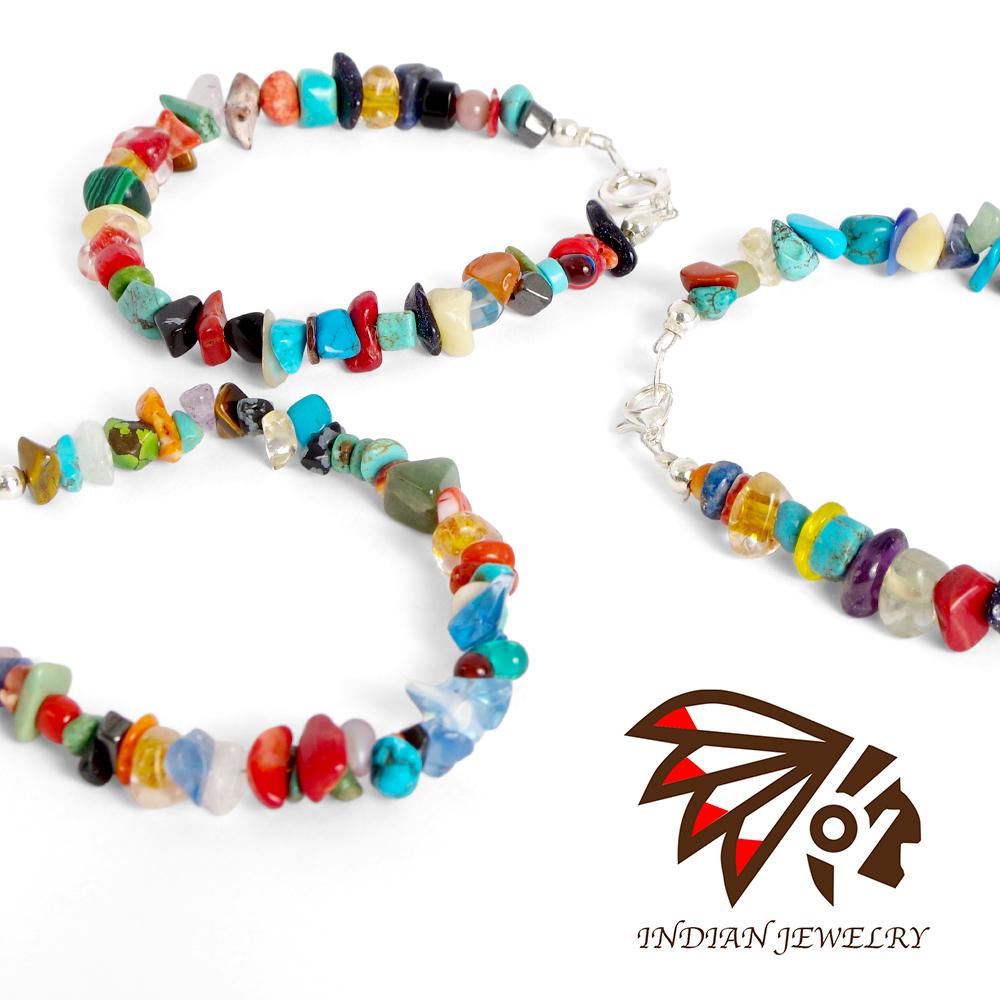 【INDIAN JEWELRY インディアンジュエリー】Navajo multi colored beads bracelet Naomi Garcia ナバホ マルチカラービーズブレスレット ナオミ・ガルシア作