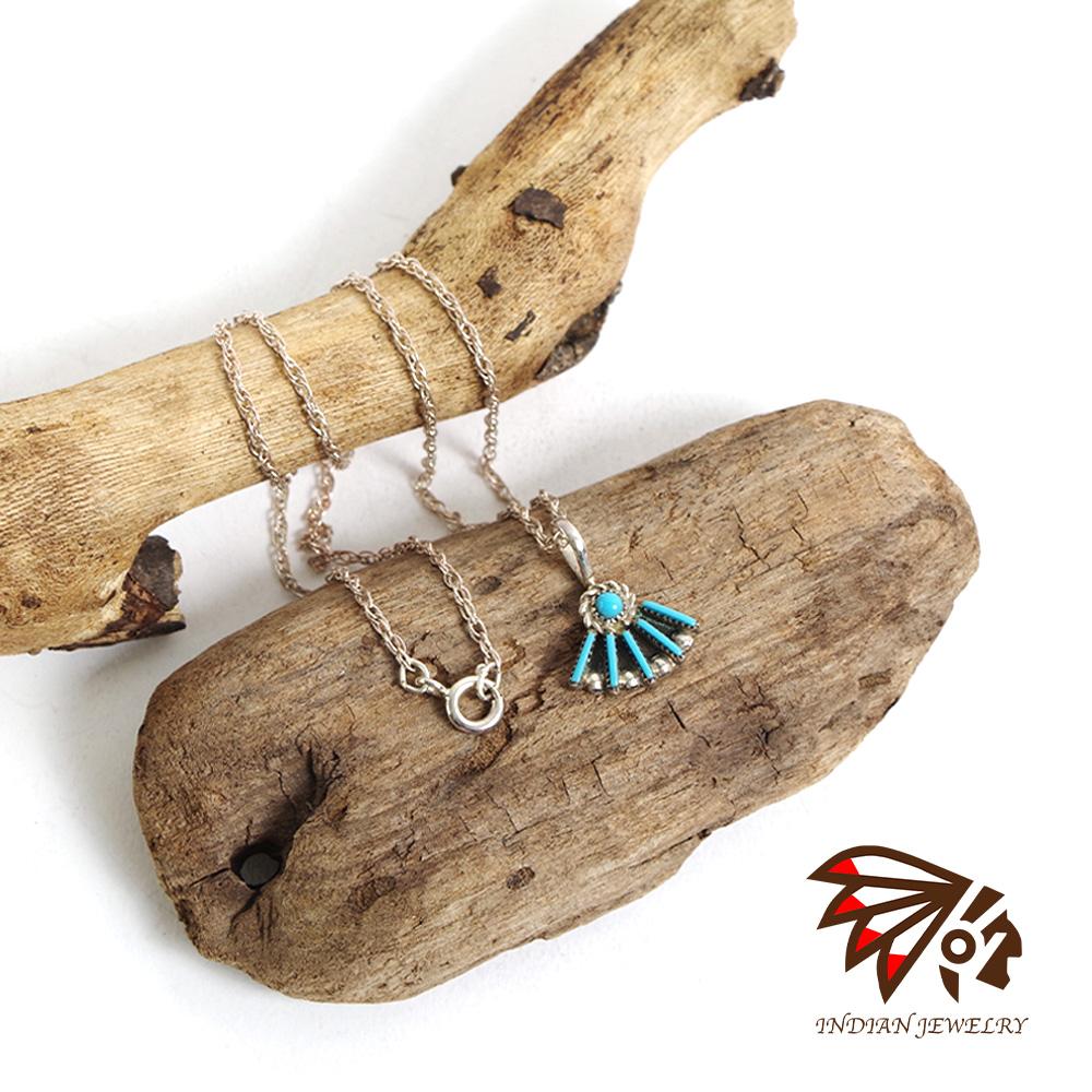 ZUNI Fan Shape pendant Unknown ズニ ファンシェイプペンダント 作者不明