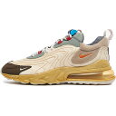 NIKE ナイキ TRAVIS SCOTT X AIR MAX 270 REACT ENG 039 CACTUS TRAILS 039 トラビス スコット×エア マックス 270 リアクト カクタス トレイルス メンズ レディース スニーカー LIGHT CREAM/DARK HAZEL-MICA GREEN-STARFISH CT2864-200【限定完売モデル】