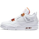 NIKE ナイキ AIR JORDAN 4 RETRO 'METALLIC PACK - TOTAL ORANGE' エア ジョーダン 4 レトロ 