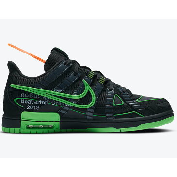 NIKE ナイキ OFF-WHITE X AIR RUBBER DUNK 'GREEN STRIKE' オフ-ホワイト×エア ラバー ダンク