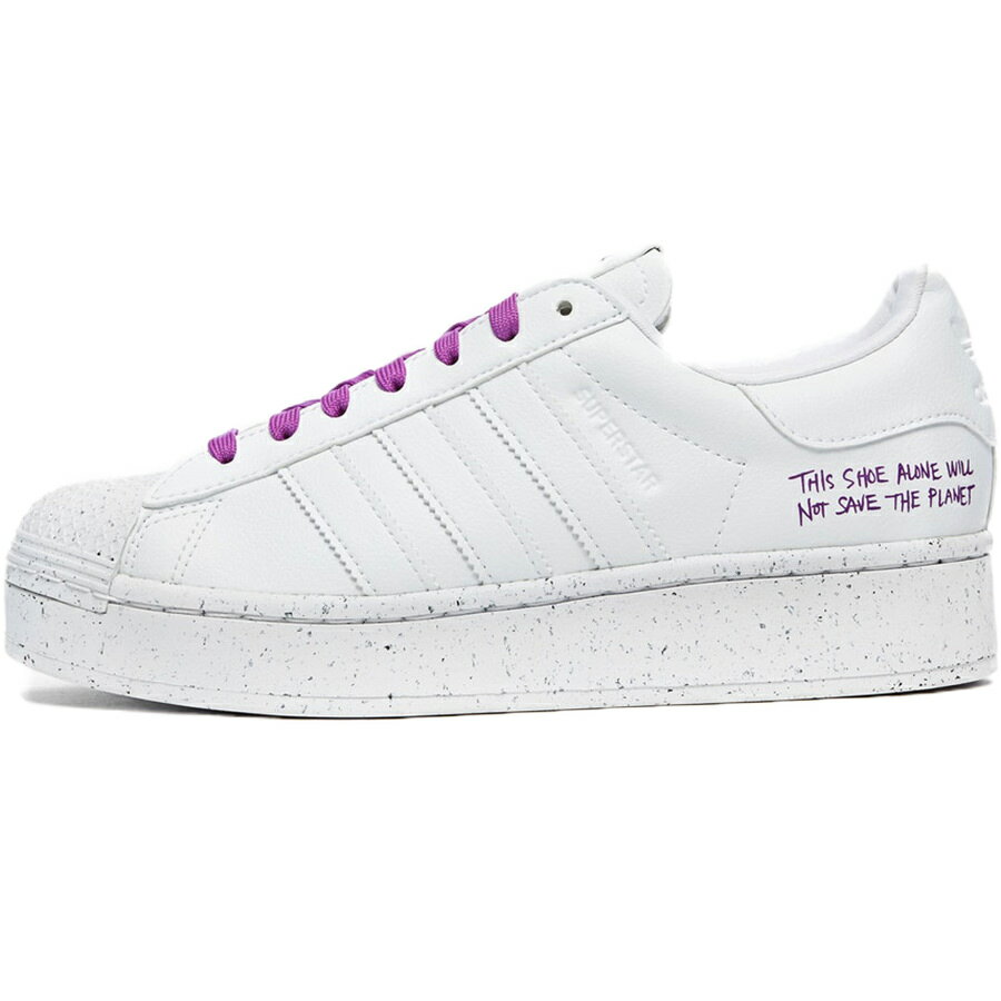 ADIDAS ORIGINALS アディダス オリジナルス SUPERSTAR BOLD W 'CLEAN CLASSICS COLLECTION' スーパースター ボールド レディースサイズモデル レディース メンズ スニーカー CLOUD WHITE/CLOUD WHITE/SHOCK PURPLE FY0129【海外展開 日本未入荷】