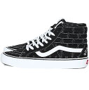 VANS バンズ SUPREME X SK8-HI 'BLACK HOLE PUNCH DENIM' シュプリーム×スケート ハイ "ブラック ホールパンチデニム" メンズ スニーカー BLACK/WHITE SUPSK8BLKHPD【限定モデル】