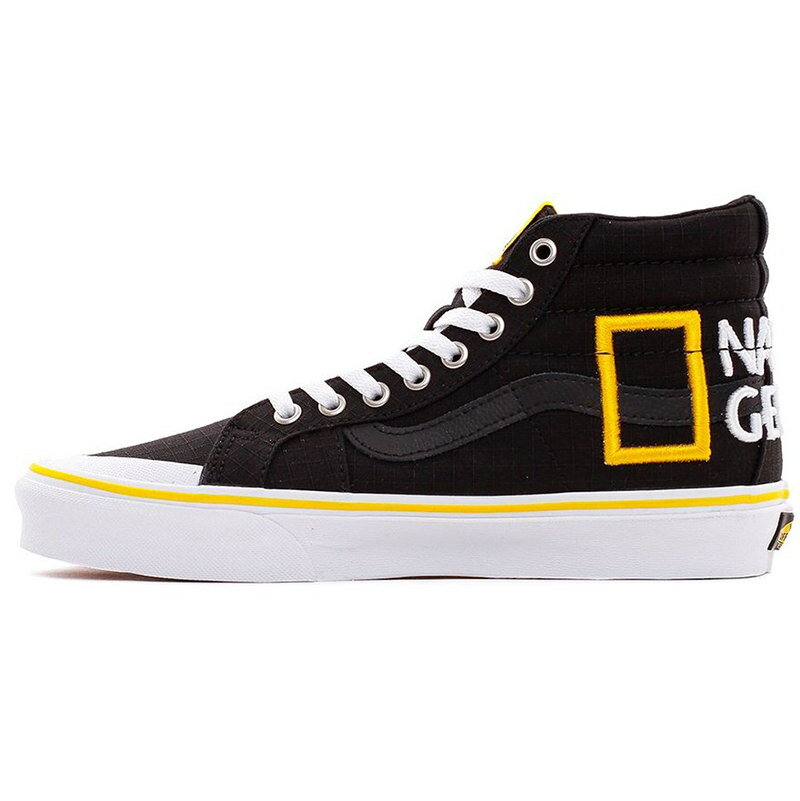 VANS バンズ NATIONAL GEOGRAPHIC X SK8-HI REISSUE 138 039 LOGO 039 ナショナル ジオグラフィック×スケートハイ リイシュー ロゴ メンズ レディース スニーカー BLACK/WHITE-YELLOW VN0A3TKPXHP【限定モデル】