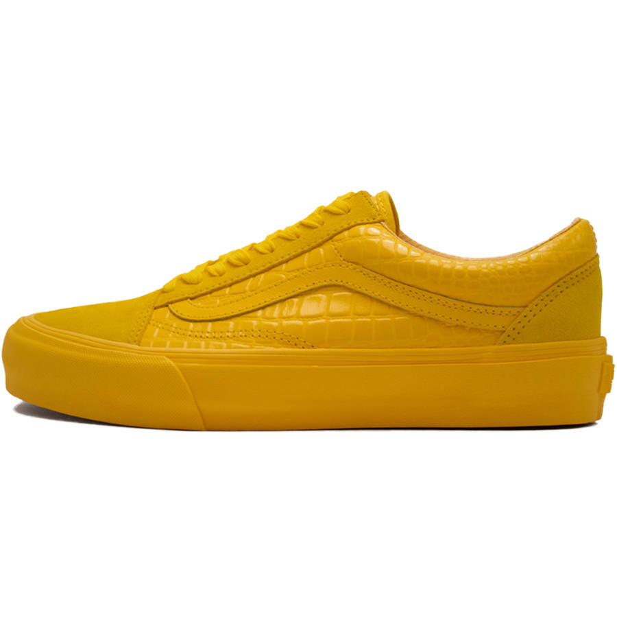 VANS バンズ VAULT OLD SKOOL LX CROC SKIN YELLOW ヴォルトライン オールド スクール クロコダイル スキン イエロー メンズ レディース スニーカー YELLOW イエロー VN0A4BVF2TR1【海外展開 日本未入荷】