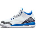 NIKE ナイキ AIR JORDAN 3 RETRO GS 039 RACER BLUE 039 エア ジョーダン 3 レトロ キッズサイズ レーサー ブルー キッズ レディース スニーカー WHITE/BLACK-CEMENT GREY-RACER BLUE 398614-145【限定完売モデル】