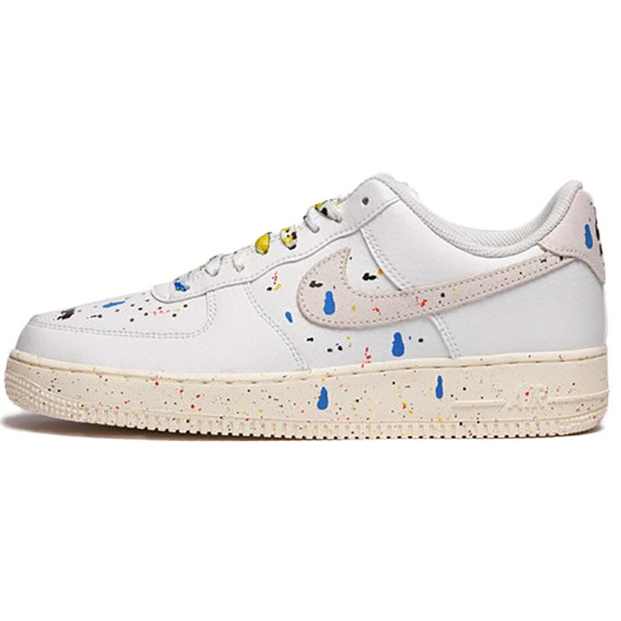 NIKE ナイキ AIR FORCE 1 '07 LV8 'PAINT SPLATTER' エア フォース ワン エレベイト "ペイント スプラッター" メンズ レディース スニーカー WHITE/SAIL-WHITE-WHITE CZ0339-100